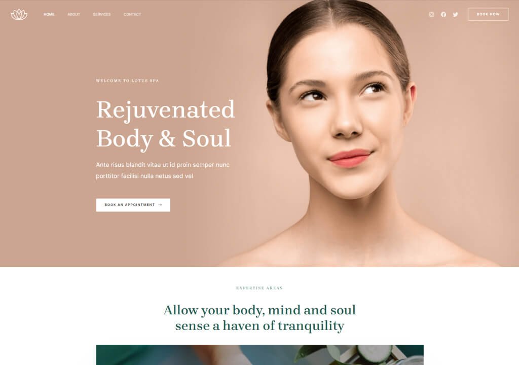 Lotus Spa digital download store themes product featured image 06